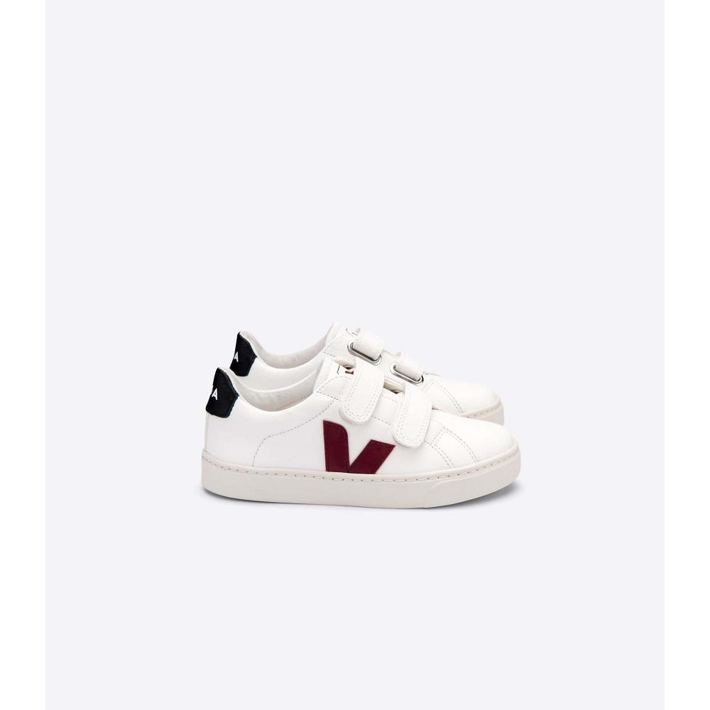 Pantofi Copii Veja ESPLAR CHROMEFREE White/Black/Red | RO 727FDN